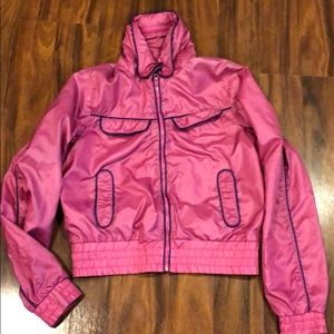 Sporty girls windbreaker pink jacket